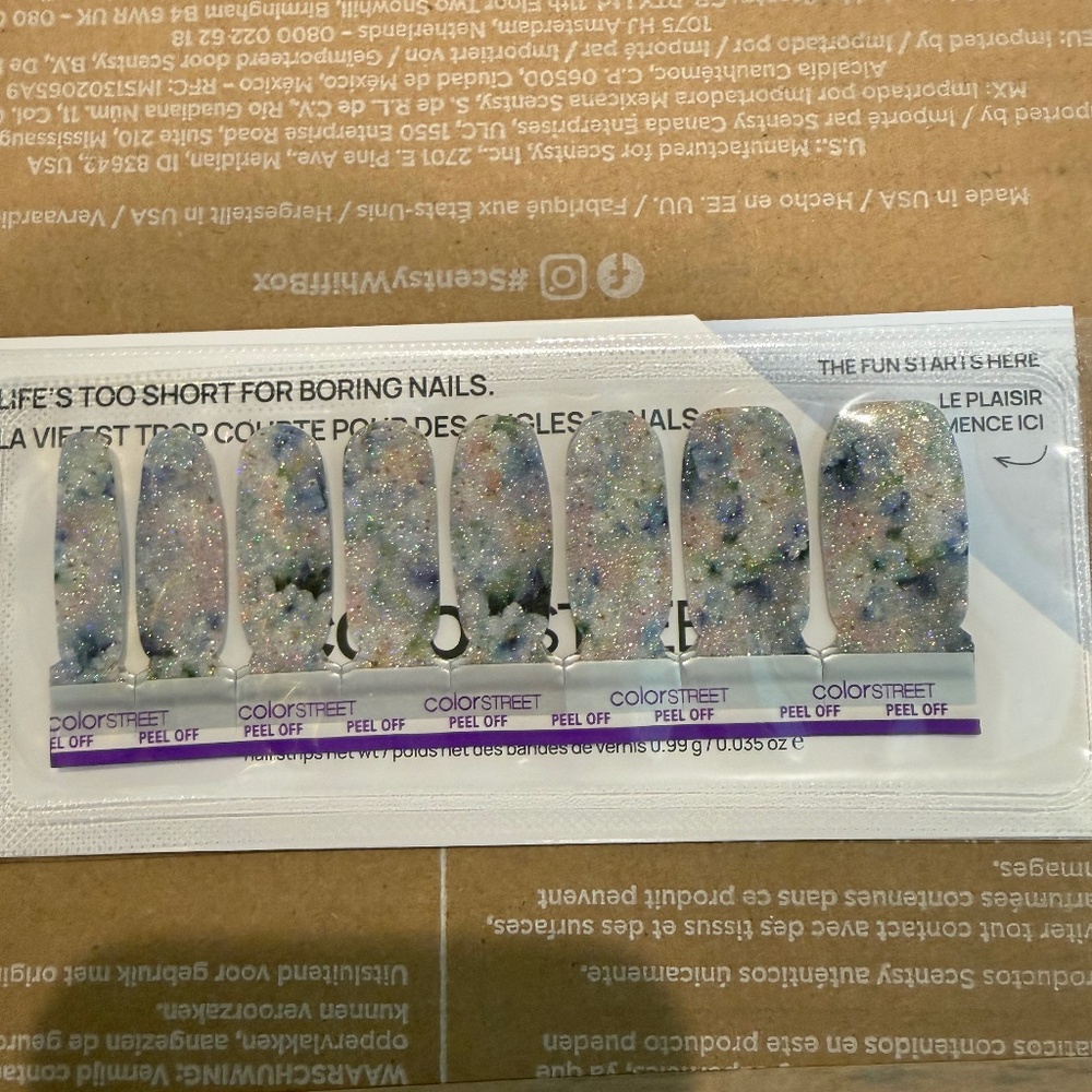 Color street Nail Polish Strips brand new unopened pastel romance